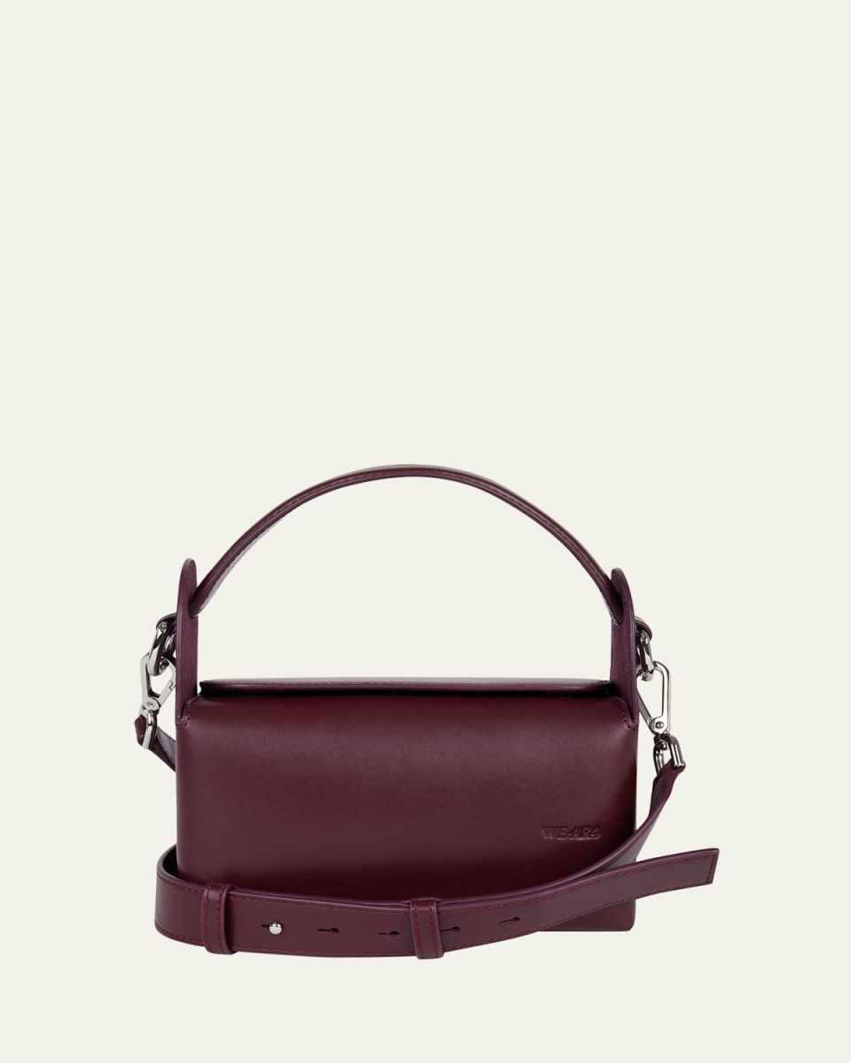 The Pastry Box Leather Top-Handle Bag